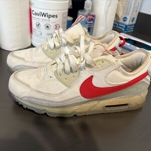 Nike Air Max Terrascape White with Red Swoosh